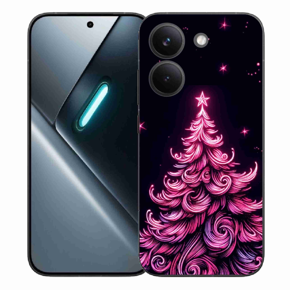 Gélový kryt mmCase na Xiaomi Poco X8 Pro - neónový vianočný stromček 2