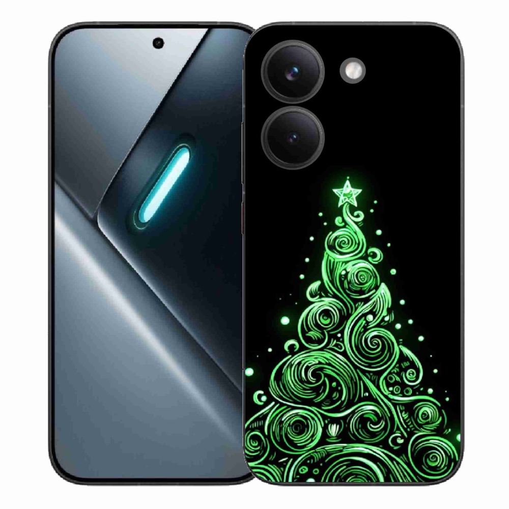 Gélový kryt mmCase na Xiaomi Poco X8 Pro - neónový vianočný stromček 3