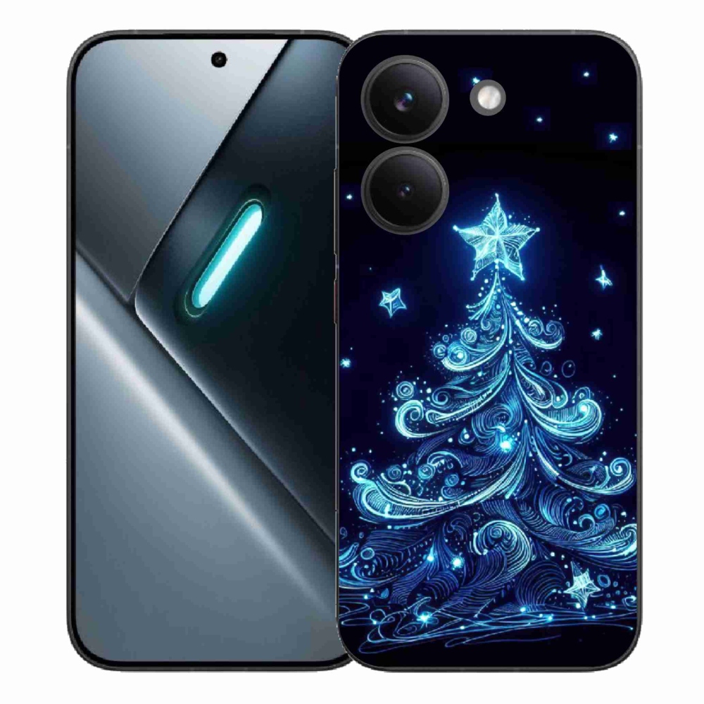 Gélový kryt mmCase na Xiaomi Poco X8 Pro - neónový vianočný stromček 4