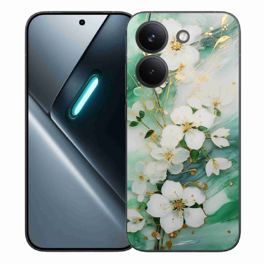 Gélový kryt mmCase na Xiaomi Poco X8 Pro - nežné kvety