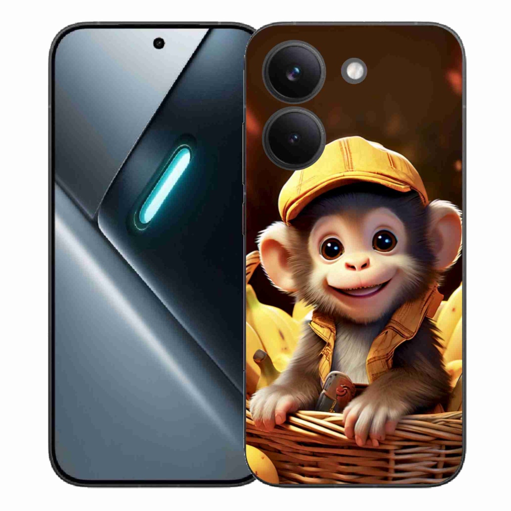 Gélový kryt mmCase na Xiaomi Poco X8 Pro - opice v košíku