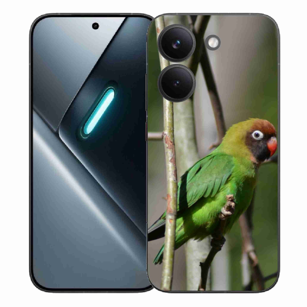 Gélový kryt mmCase na Xiaomi Poco X8 Pro - papagáj agapornis