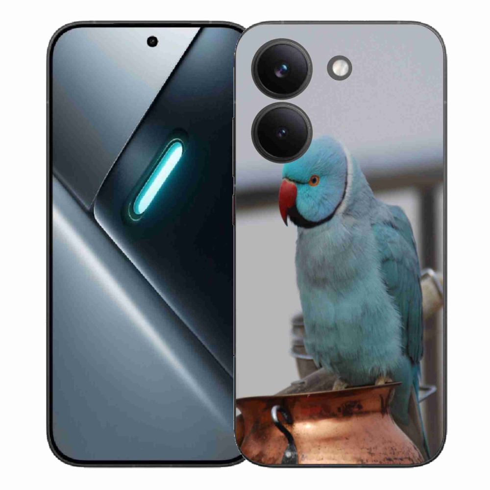 Gélový kryt mmCase na Xiaomi Poco X8 Pro - papagáj alexander modrý