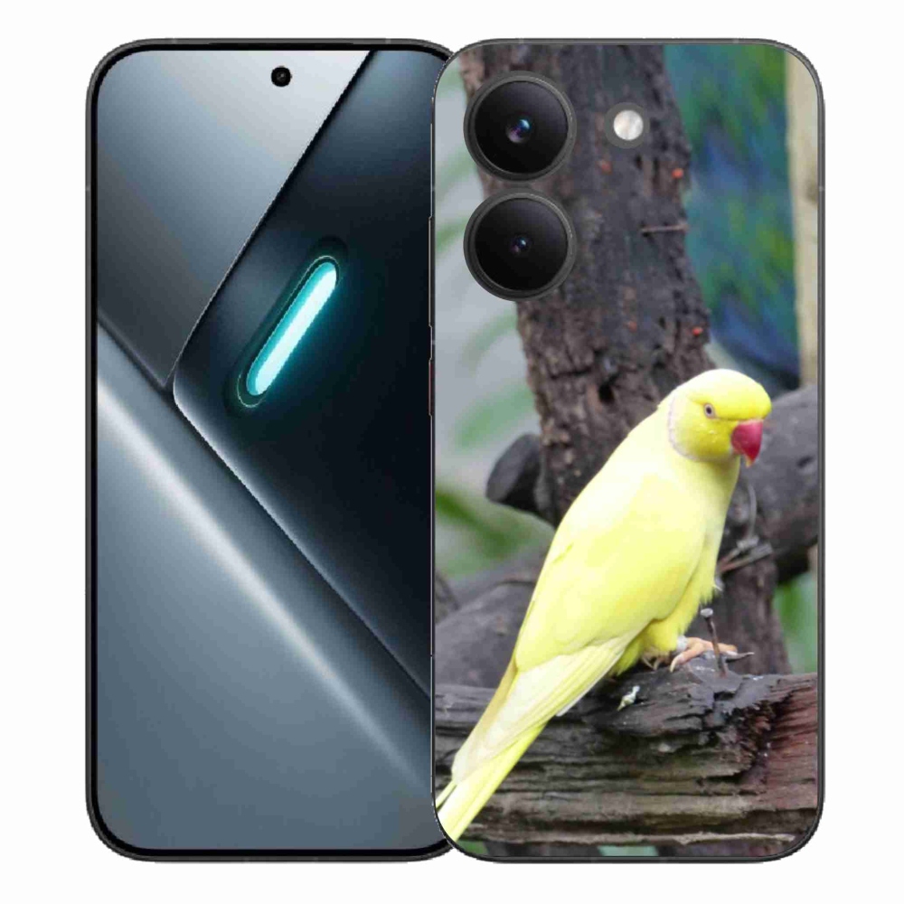 Gélový kryt mmCase na Xiaomi Poco X8 Pro - papagáj alexander žltý