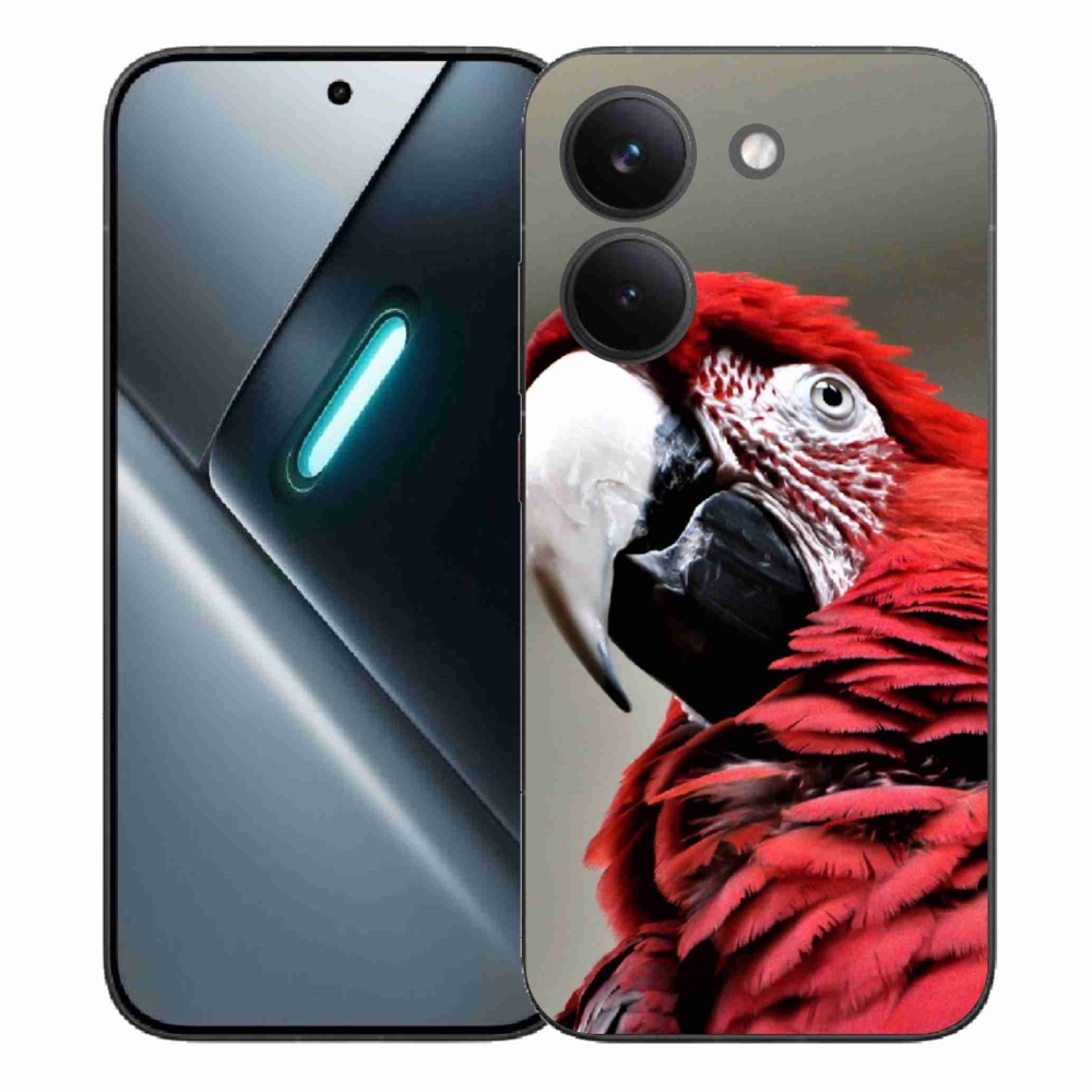 Gélový kryt mmCase na Xiaomi Poco X8 Pro - papagáj ara červený