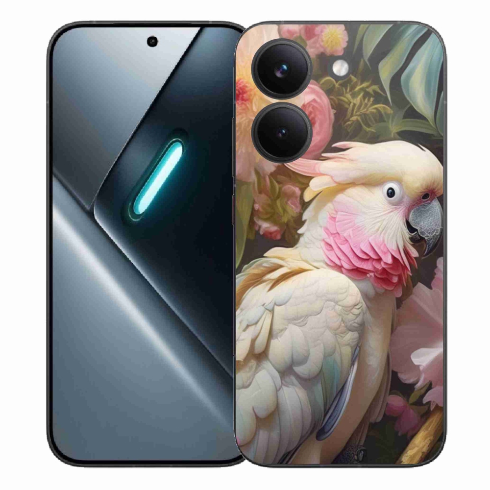 Gélový kryt mmCase na Xiaomi Poco X8 Pro - papagáj kakadu ružový 2