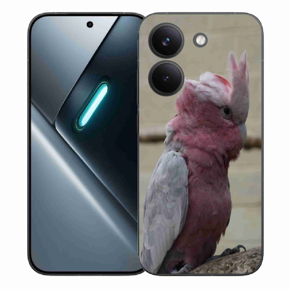 Gélový kryt mmCase na Xiaomi Poco X8 Pro - papagáj kakadu ružový