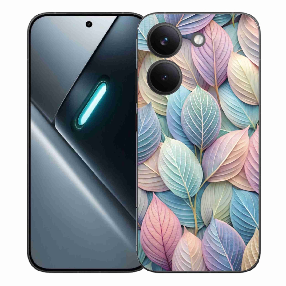 Gélový kryt mmCase na Xiaomi Poco X8 Pro - pastelové listy