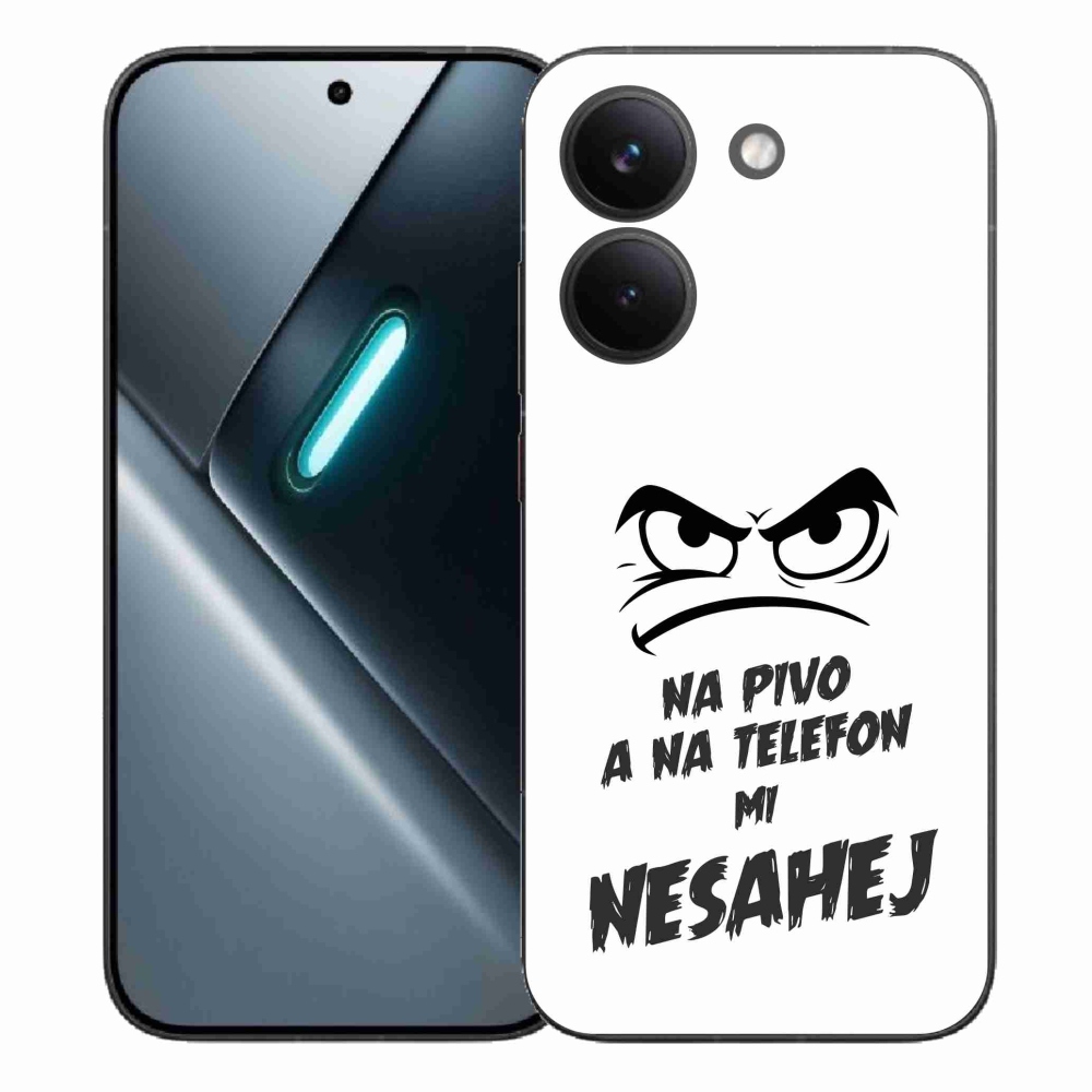 Gélový kryt mmCase na Xiaomi Poco X8 Pro - pivný motív 2 biele pozadie