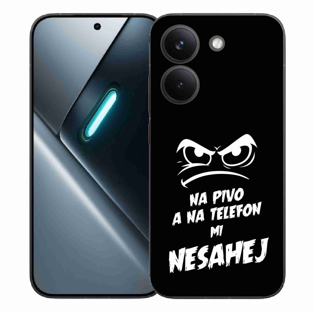 Gélový kryt mmCase na Xiaomi Poco X8 Pro - pivný motív 2 čierne pozadie