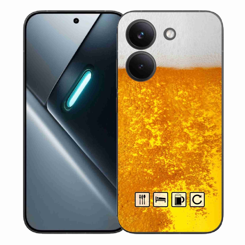 Gélový kryt mmCase na Xiaomi Poco X8 Pro - pivný motív 3