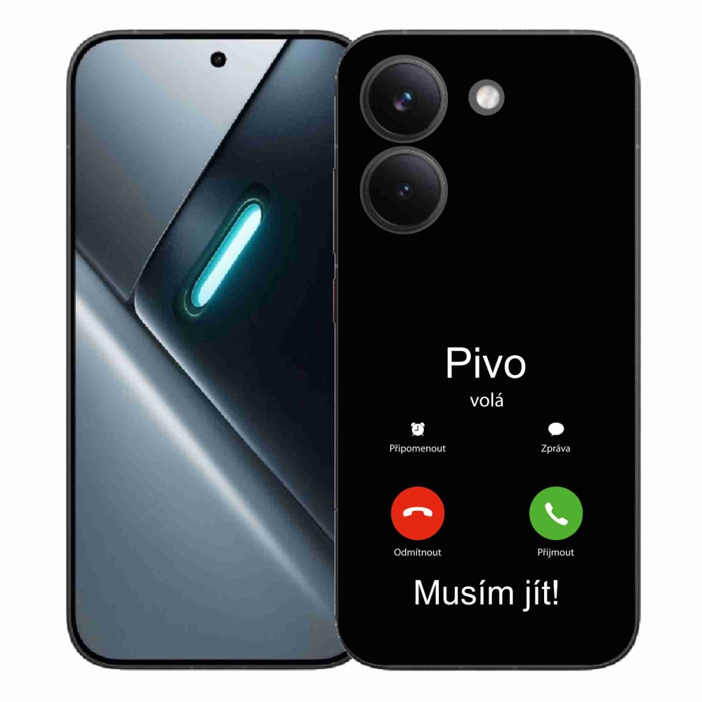 Gélový kryt mmCase na Xiaomi Poco X8 Pro - pivo volá čierne pozadie