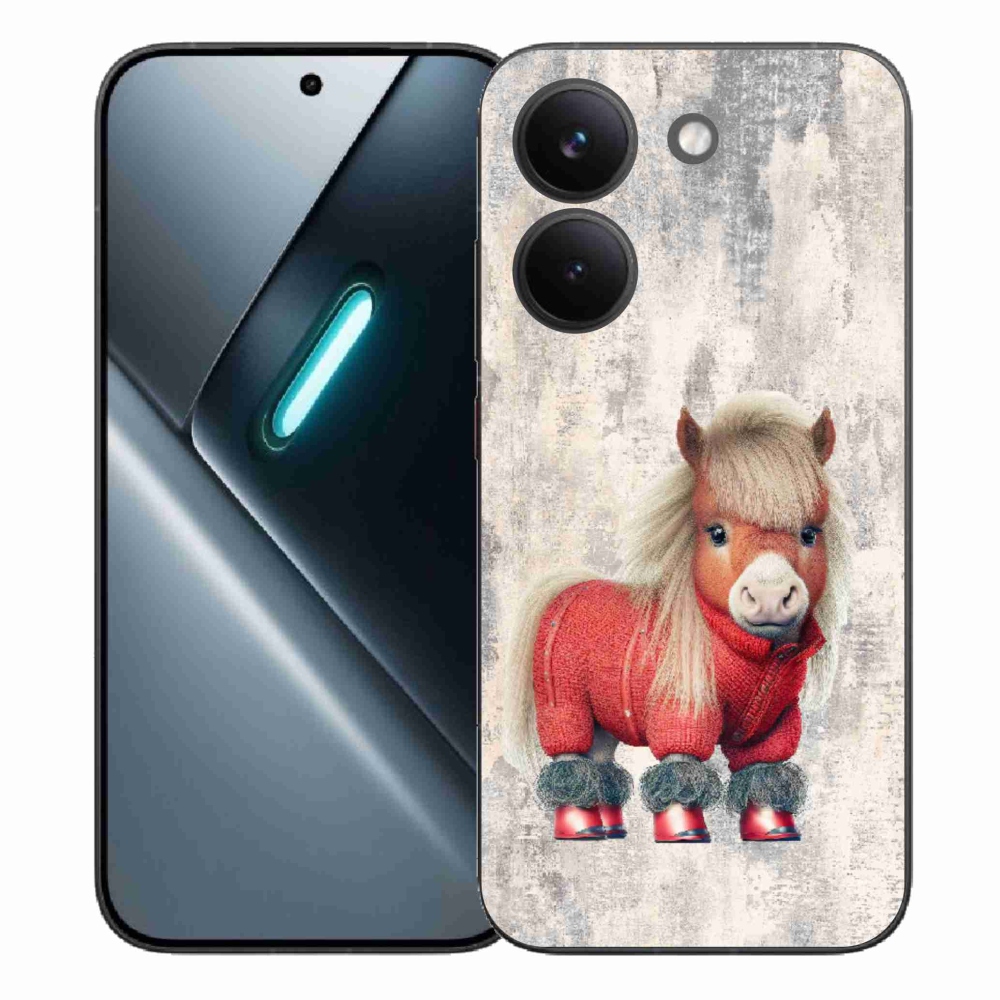 Gélový kryt mmCase na Xiaomi Poco X8 Pro - poník vo svetri