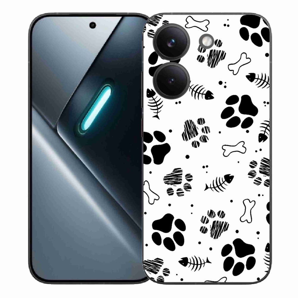 Gélový kryt mmCase na Xiaomi Poco X8 Pro - psie labky 1