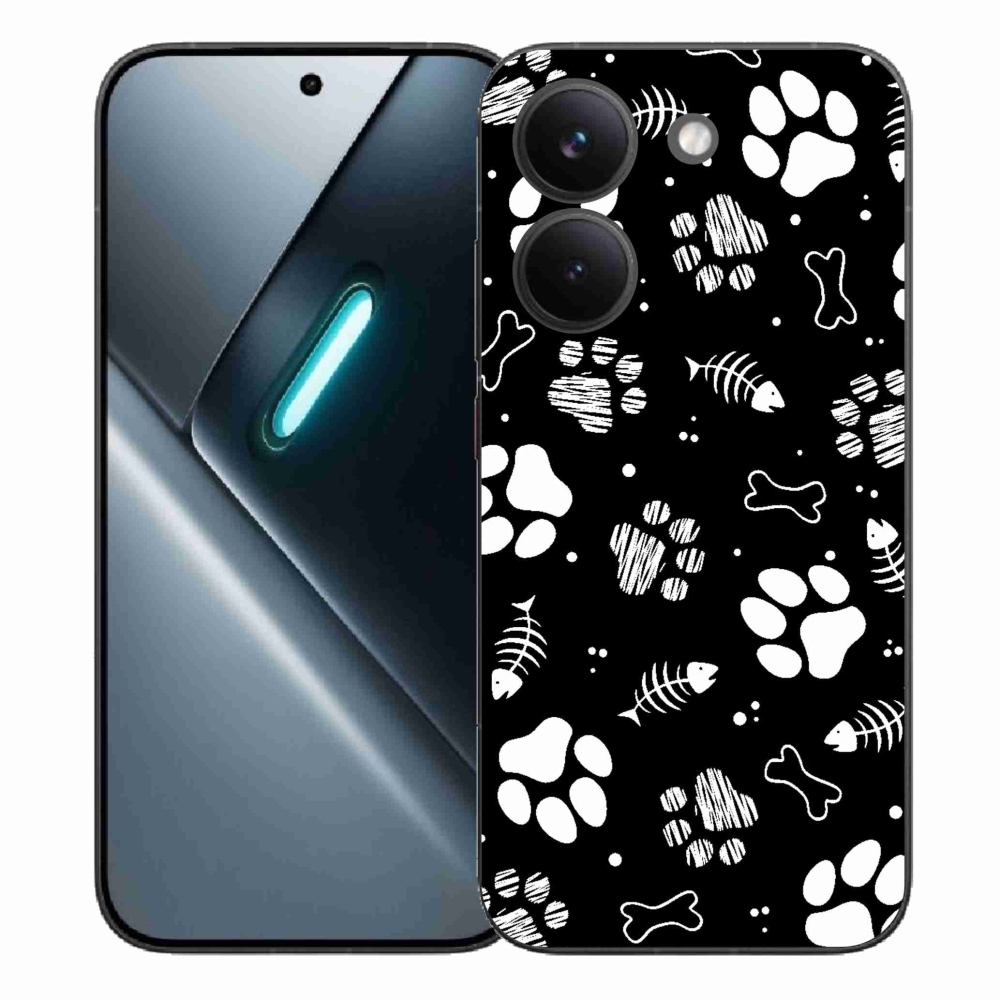 Gélový kryt mmCase na Xiaomi Poco X8 Pro - psie labky