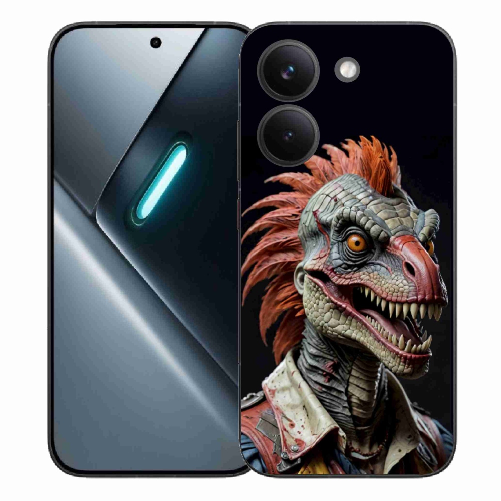 Gélový kryt mmCase na Xiaomi Poco X8 Pro - punk dinosaurus