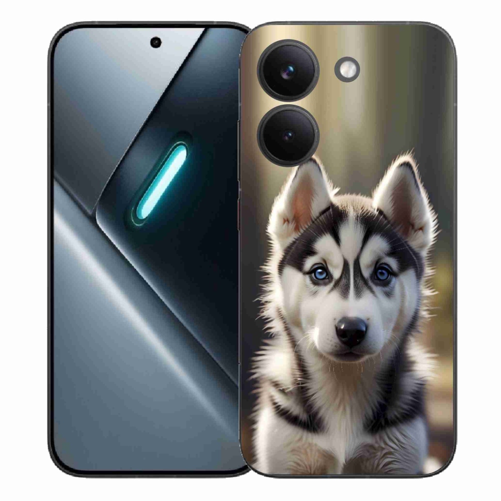 Gélový kryt mmCase na Xiaomi Poco X8 Pro - roztomilý sibírsky husky
