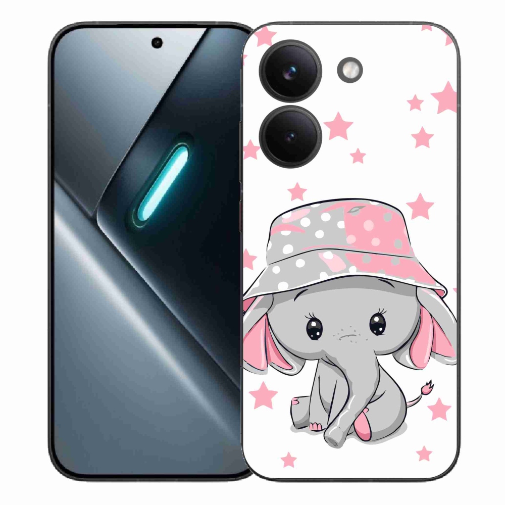 Gélový kryt mmCase na Xiaomi Poco X8 Pro - ružový slon