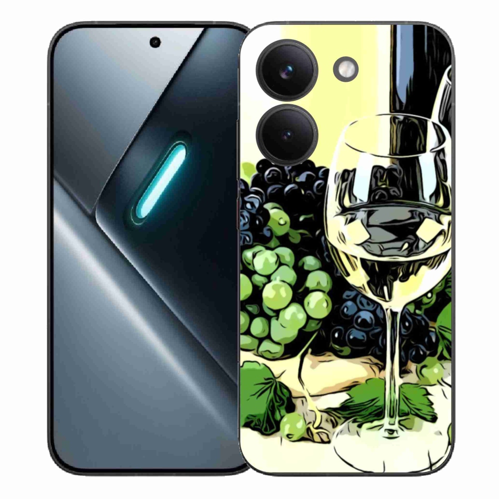 Gélový kryt mmCase na Xiaomi Poco X8 Pro - pohár vína