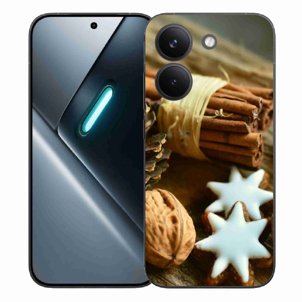 Gélový kryt mmCase na Xiaomi Poco X8 Pro - škorica a perníčky