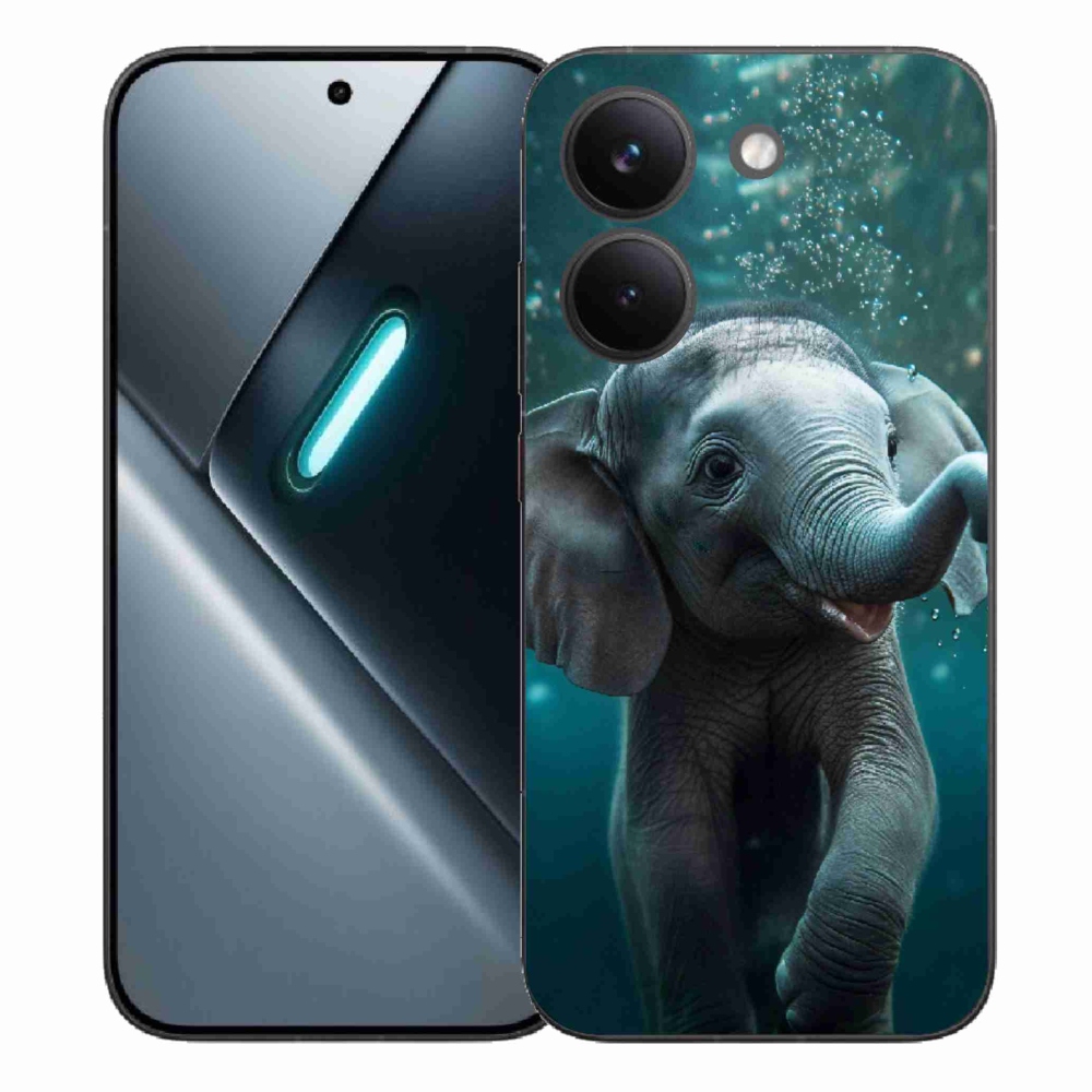 Gélový kryt mmCase na Xiaomi Poco X8 Pro - sloník pod vodou