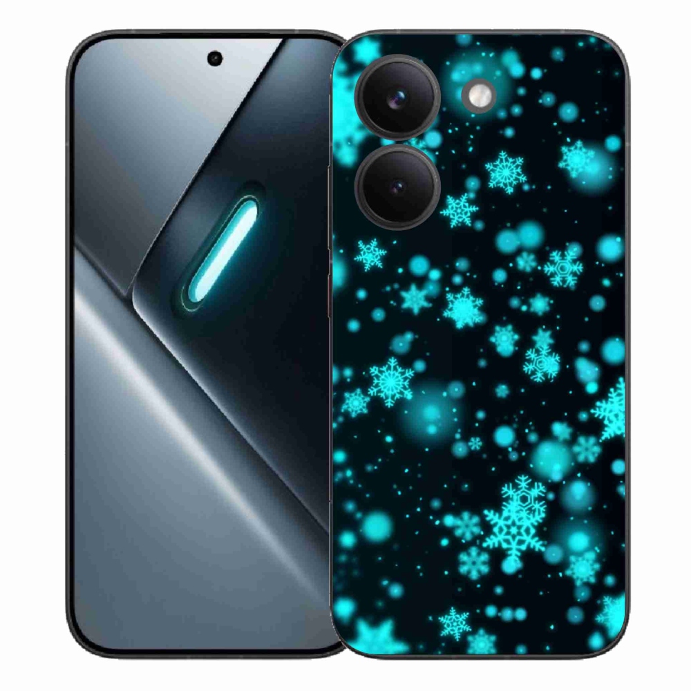 Gélový kryt mmCase na Xiaomi Poco X8 Pro - snehové vločky 1