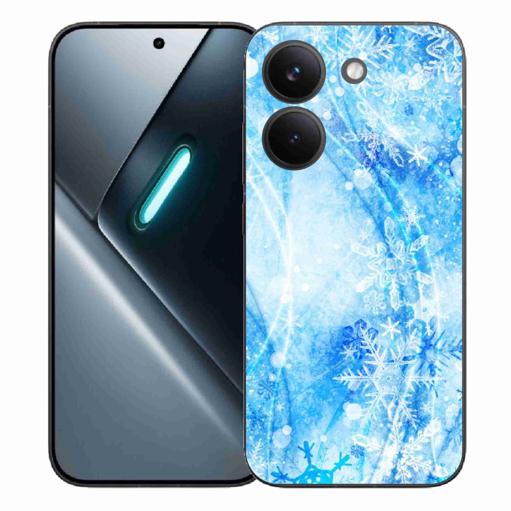 Gélový kryt mmCase na Xiaomi Poco X8 Pro - snehové vločky