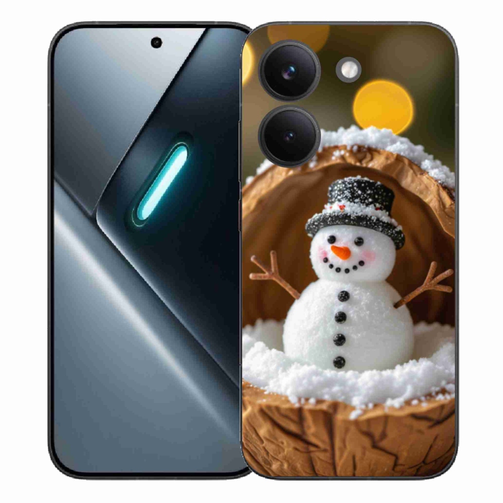 Gélový kryt mmCase na Xiaomi Poco X8 Pro - snehuliak 4