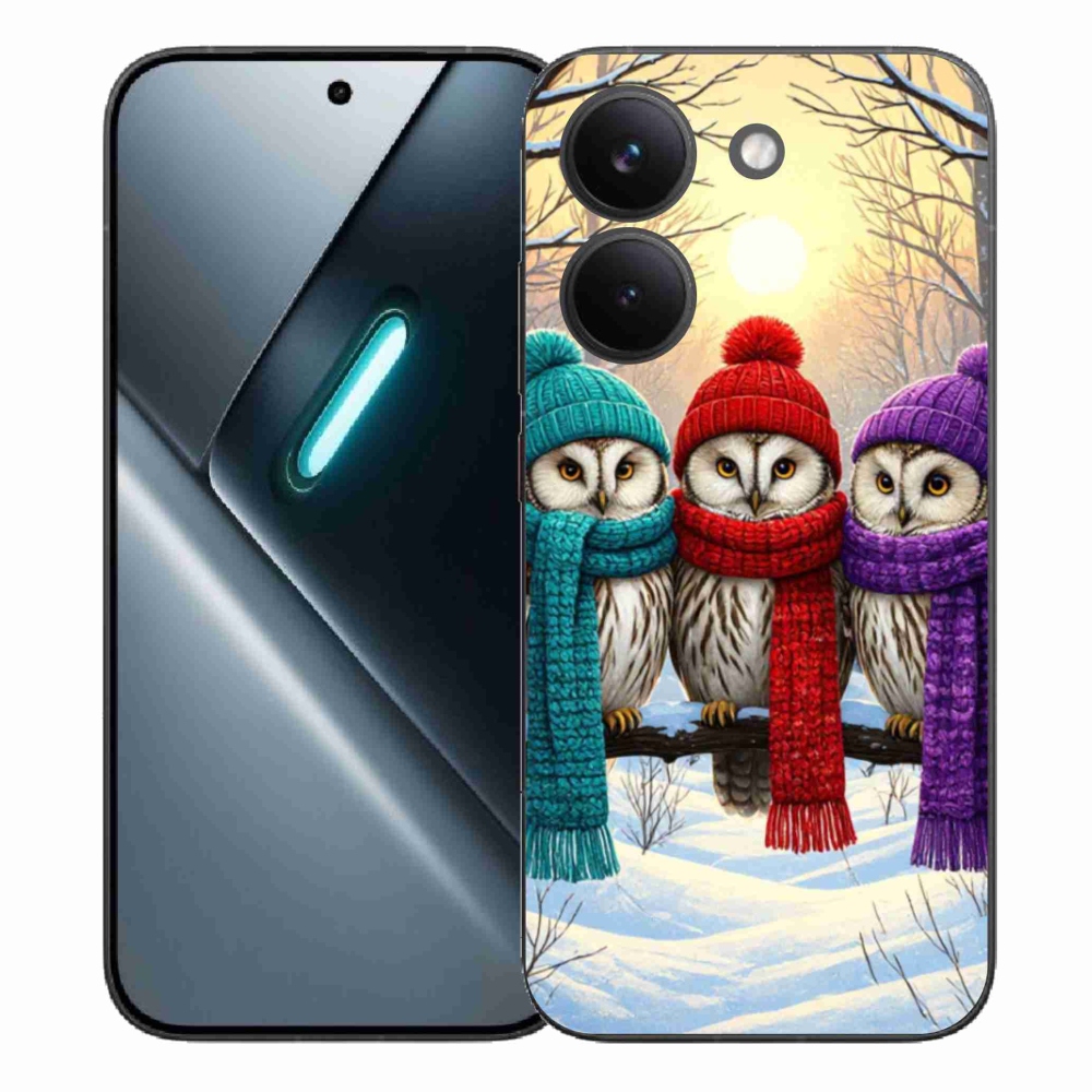 Gélový kryt mmCase na Xiaomi Poco X8 Pro - soví priatelia