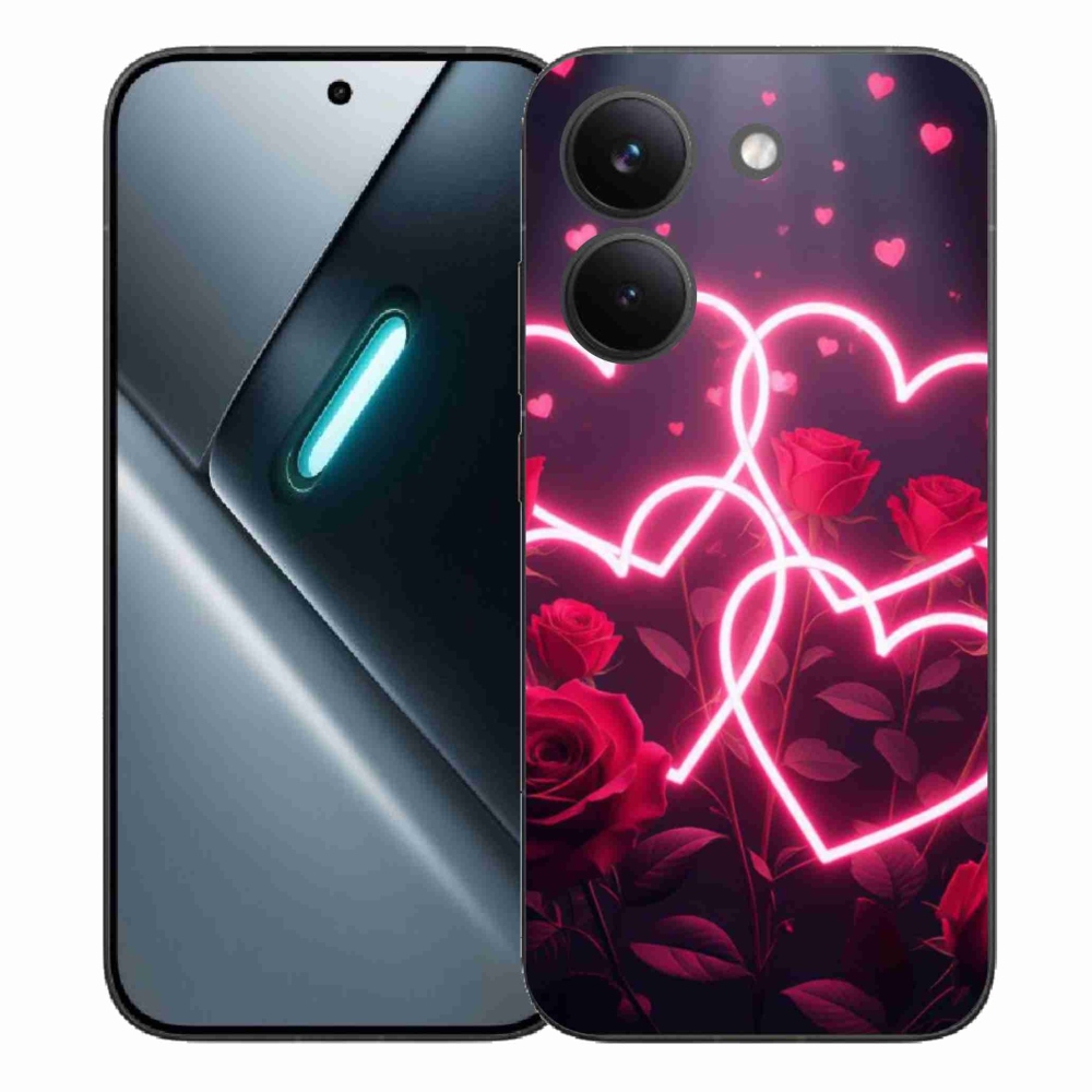 Gélový kryt mmCase na Xiaomi Poco X8 Pro - srdce lásky