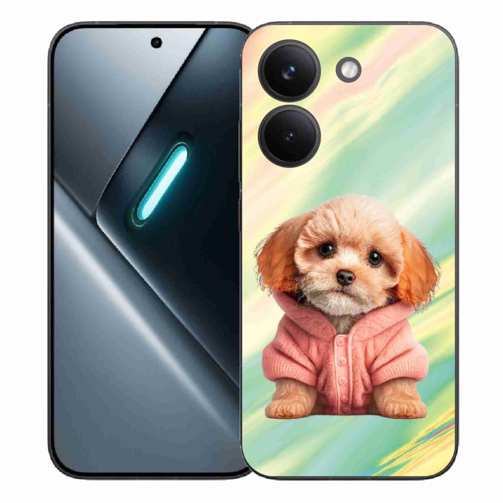 Gélový kryt mmCase na Xiaomi Poco X8 Pro - šteňa vo svetri