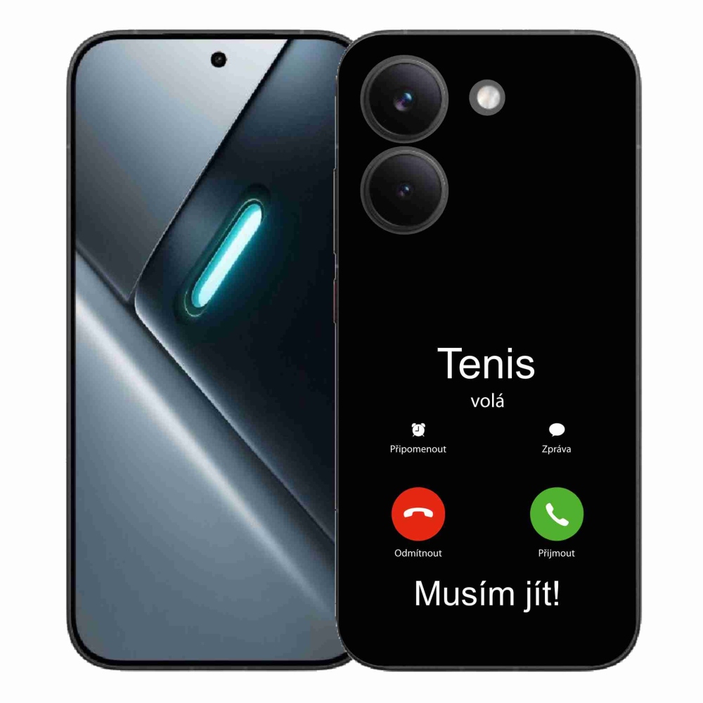 Gélový kryt mmCase na Xiaomi Poco X8 Pro - tenis volá čierne pozadie