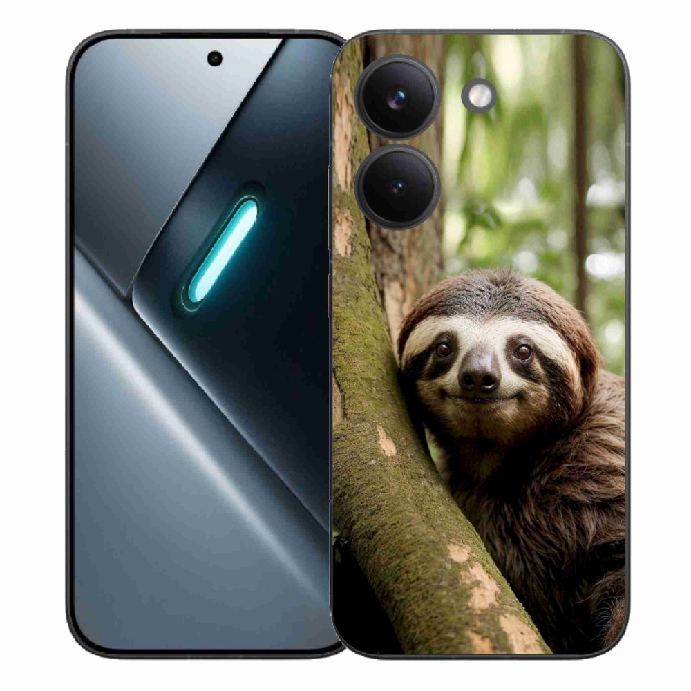 Gélový kryt mmCase na Xiaomi Poco X8 Pro - usmievavý leňochod