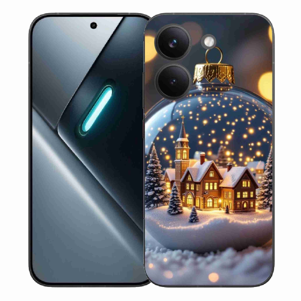 Gélový kryt mmCase na Xiaomi Poco X8 Pro - vianočné gule 4