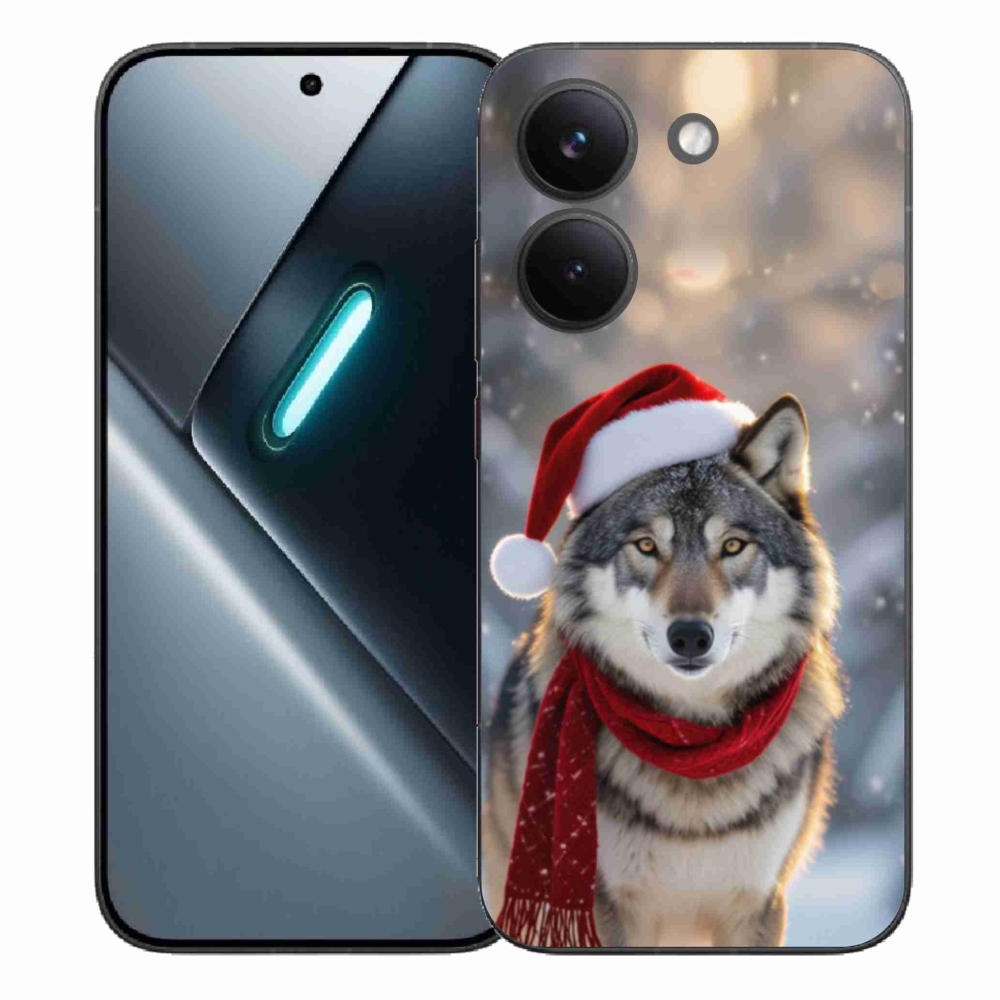 Gélový kryt mmCase na Xiaomi Poco X8 Pro - vianočný vlk