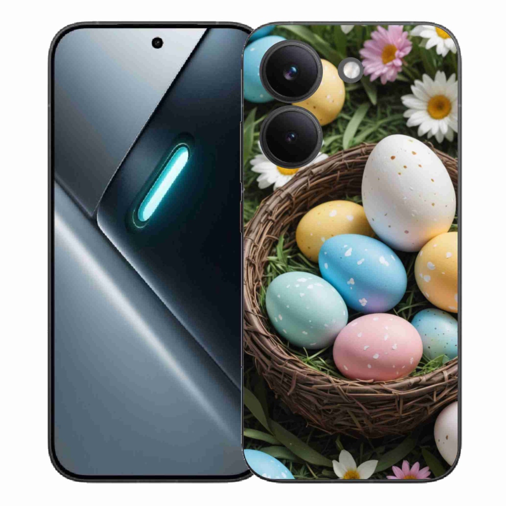 Gélový kryt mmCase na Xiaomi Poco X8 Pro - veľkonočné vajíčka 2