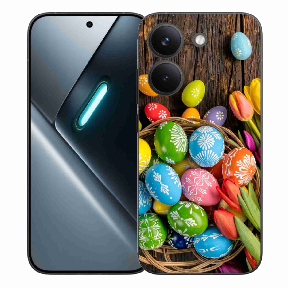 Gélový kryt mmCase na Xiaomi Poco X8 Pro - veľkonočné vajíčka