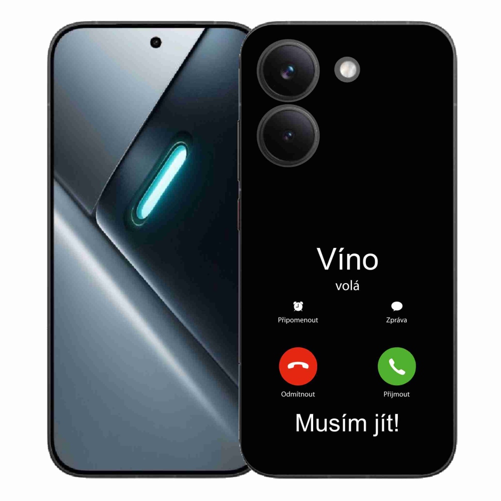 Gélový kryt mmCase na Xiaomi Poco X8 Pro - víno volá čierne pozadie