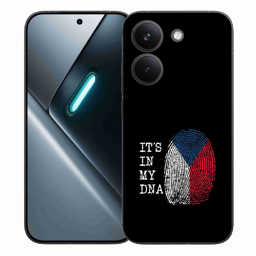 Gélový kryt mmCase na Xiaomi Poco X8 Pro - vlajka odtlačok prsta čierne pozadie