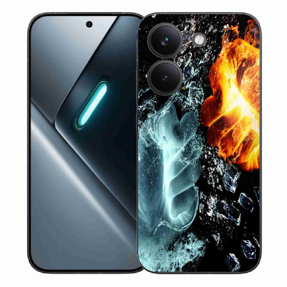 Gélový kryt mmCase na Xiaomi Poco X8 Pro - voda a oheň