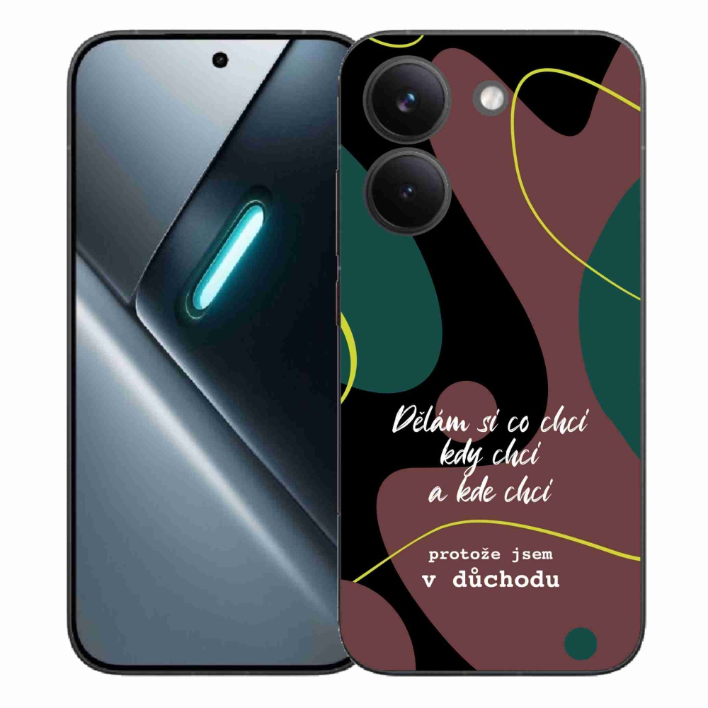 Gélový kryt mmCase na Xiaomi Poco X8 Pro - vtipný text 10 čierne pozadie