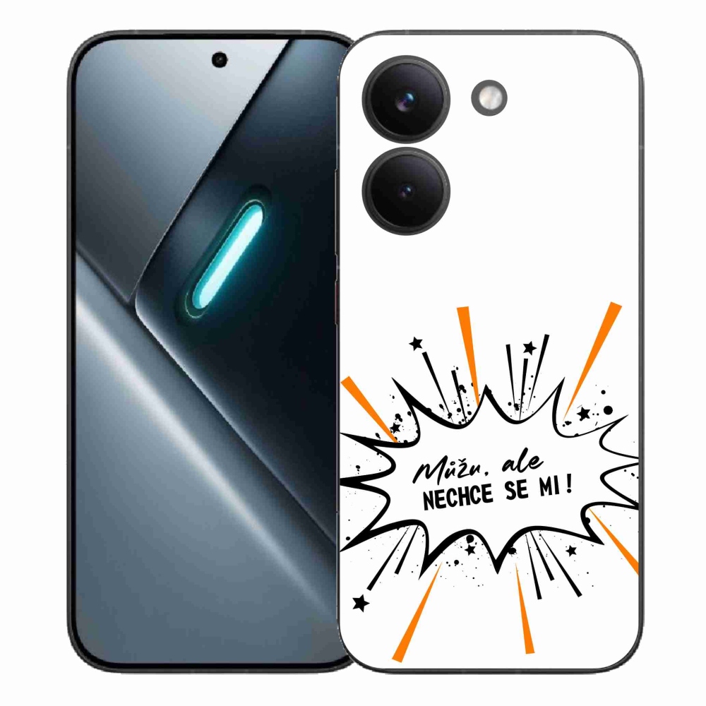 Gélový kryt mmCase na Xiaomi Poco X8 Pro - vtipný text 11 biele pozadie