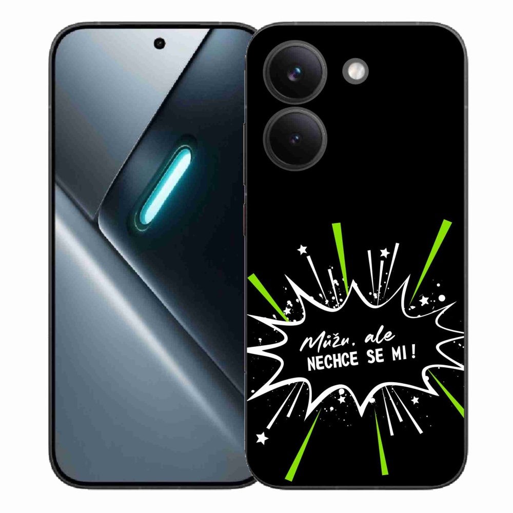 Gélový kryt mmCase na Xiaomi Poco X8 Pro - vtipný text 11 čierne pozadie