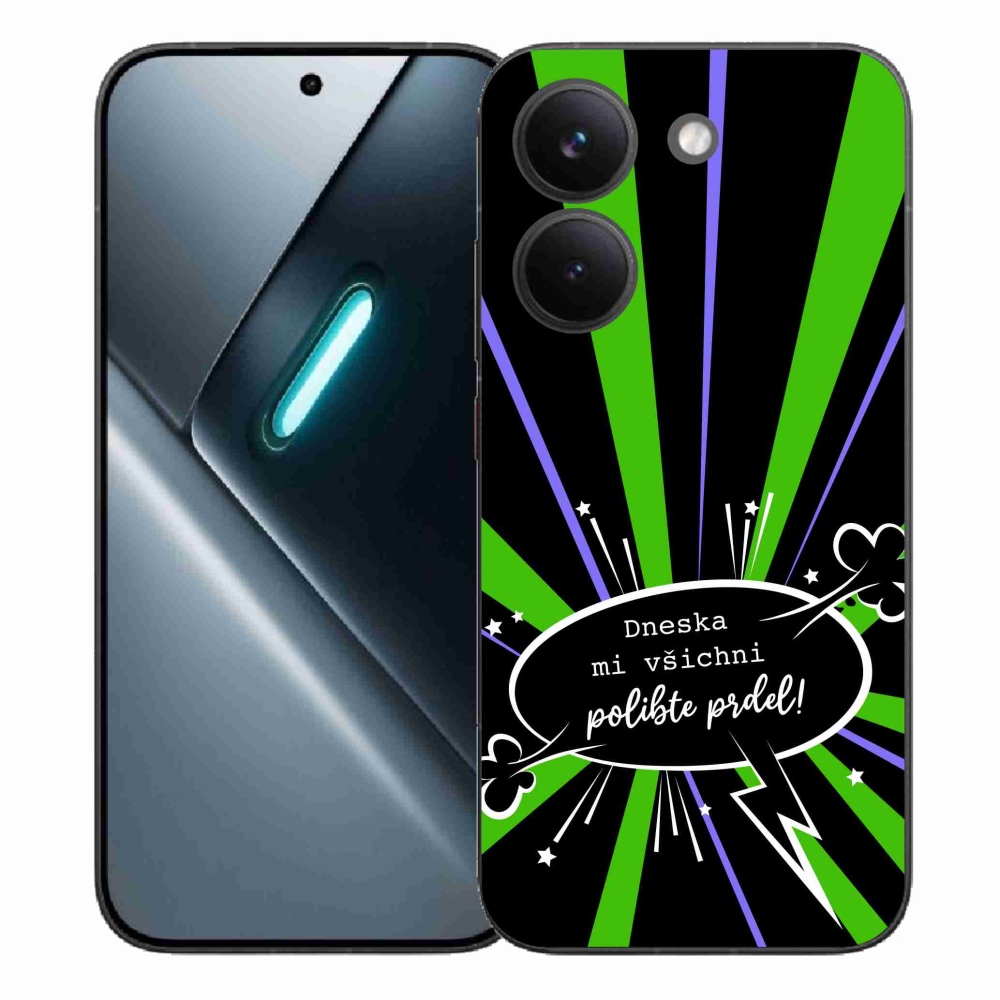 Gélový kryt mmCase na Xiaomi Poco X8 Pro - vtipný text 15 čierne pozadie