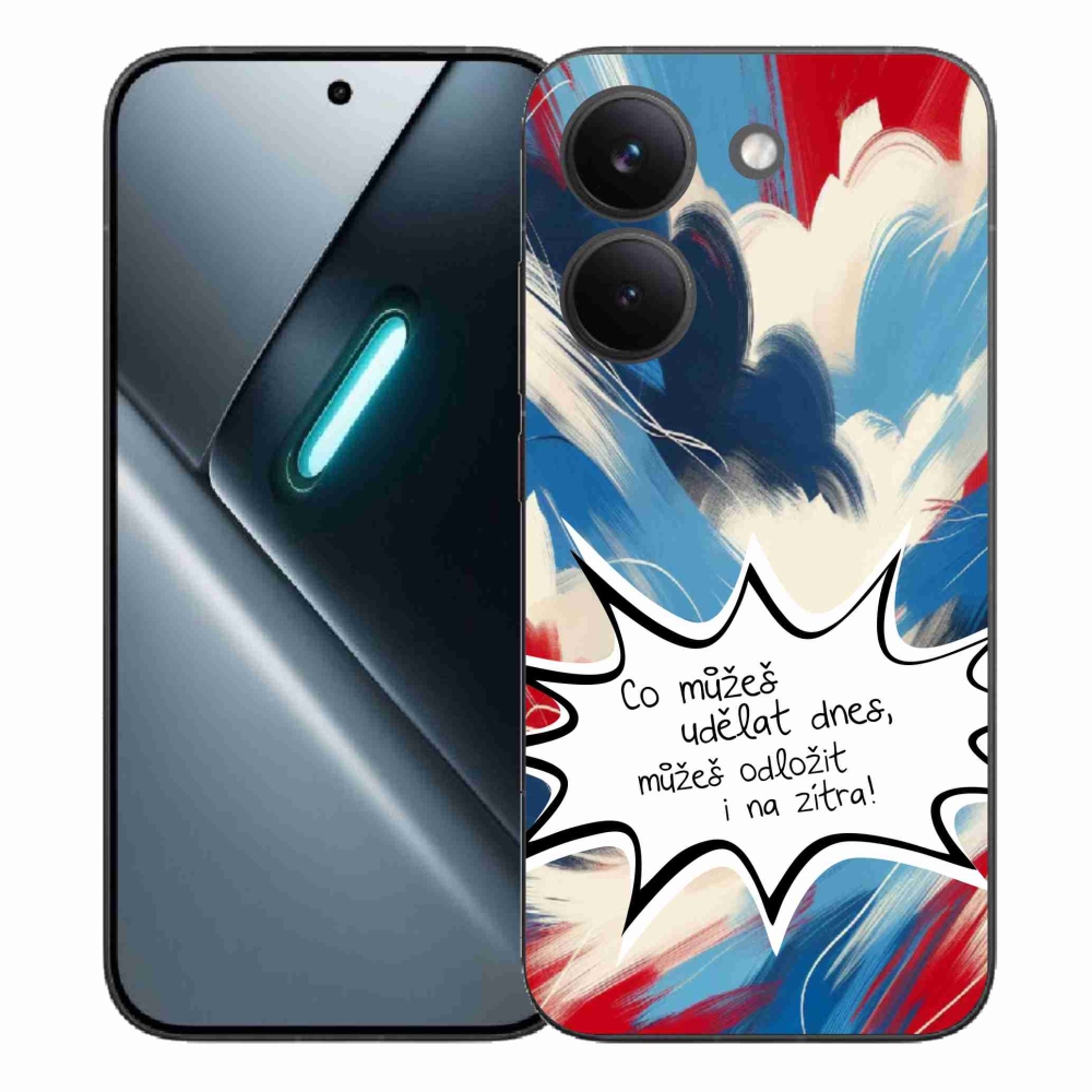 Gélový kryt mmCase na Xiaomi Poco X8 Pro - vtipný text 9 biele pozadie