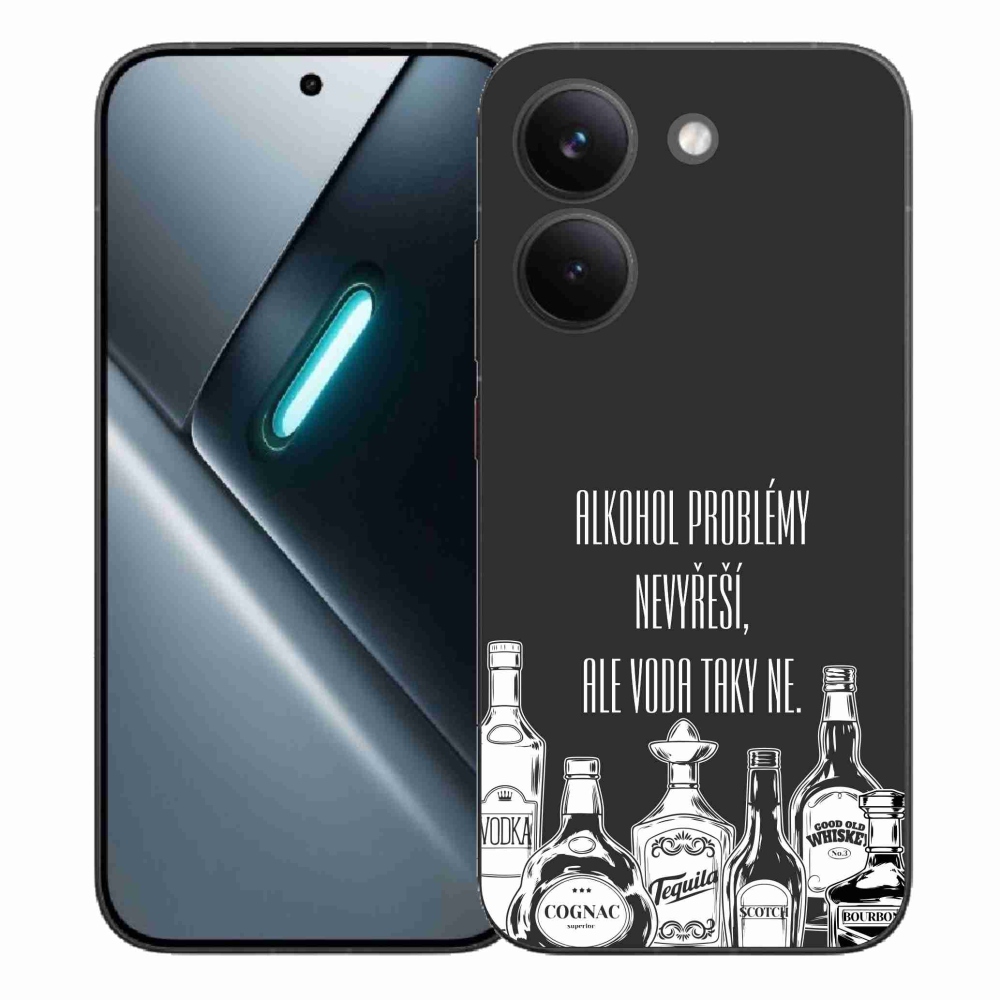 Gélový kryt mmCase na Xiaomi Poco X8 Pro - vtipný text čierne pozadie