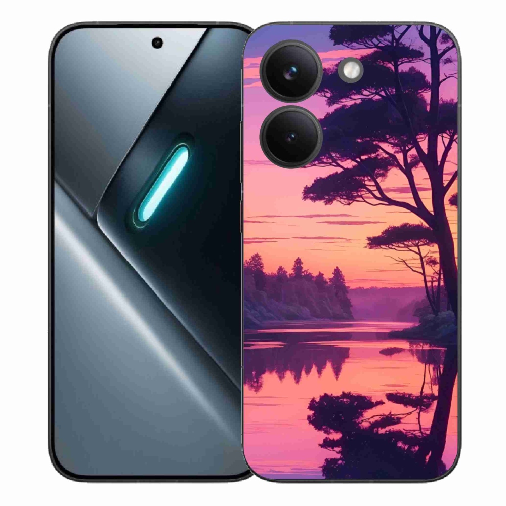 Gélový kryt mmCase na Xiaomi Poco X8 Pro - západ slnka nad jazerom