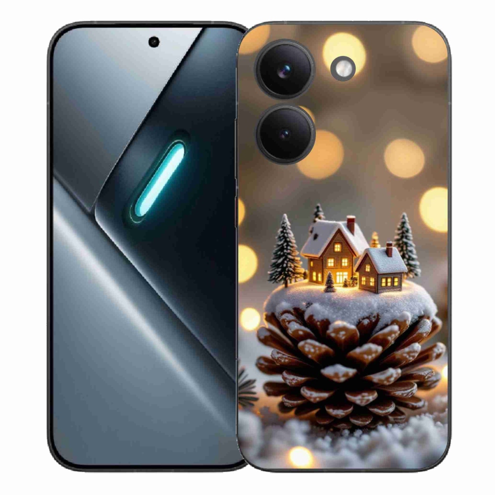 Gélový kryt mmCase na Xiaomi Poco X8 Pro - zimná dedinka