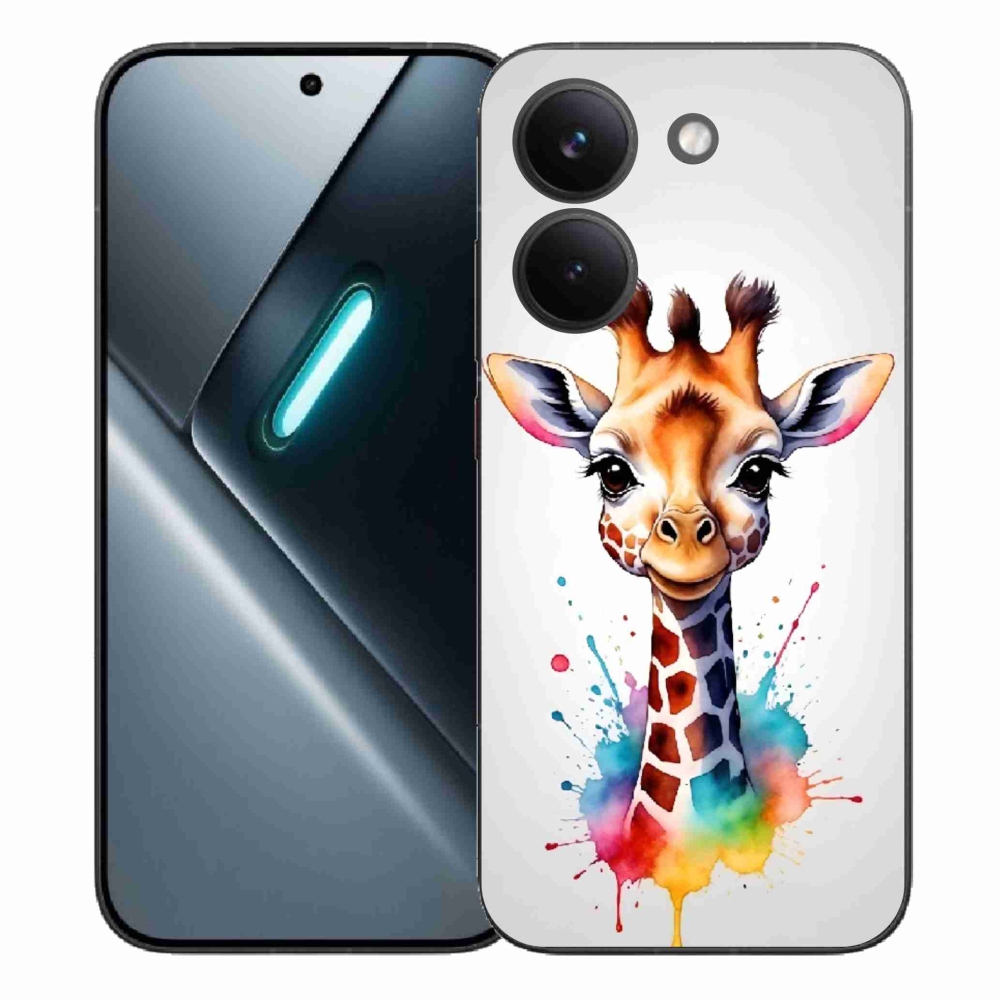 Gélový kryt mmCase na Xiaomi Poco X8 Pro - žirafa 1