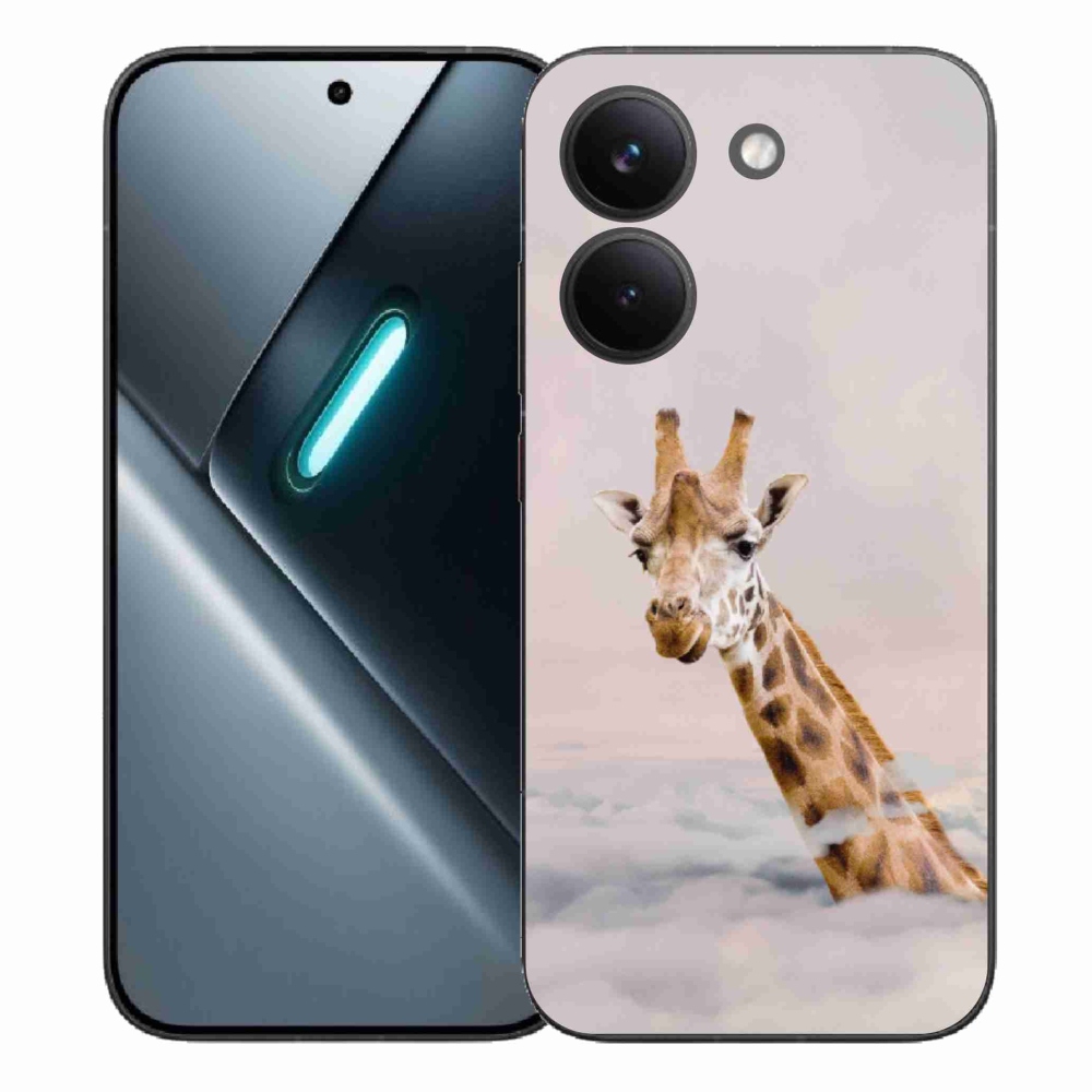 Gélový kryt mmCase na Xiaomi Poco X8 Pro - žirafa v oblakoch